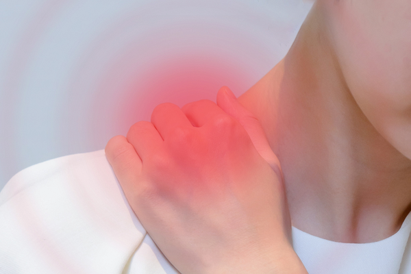 肩こりの炎症の様子